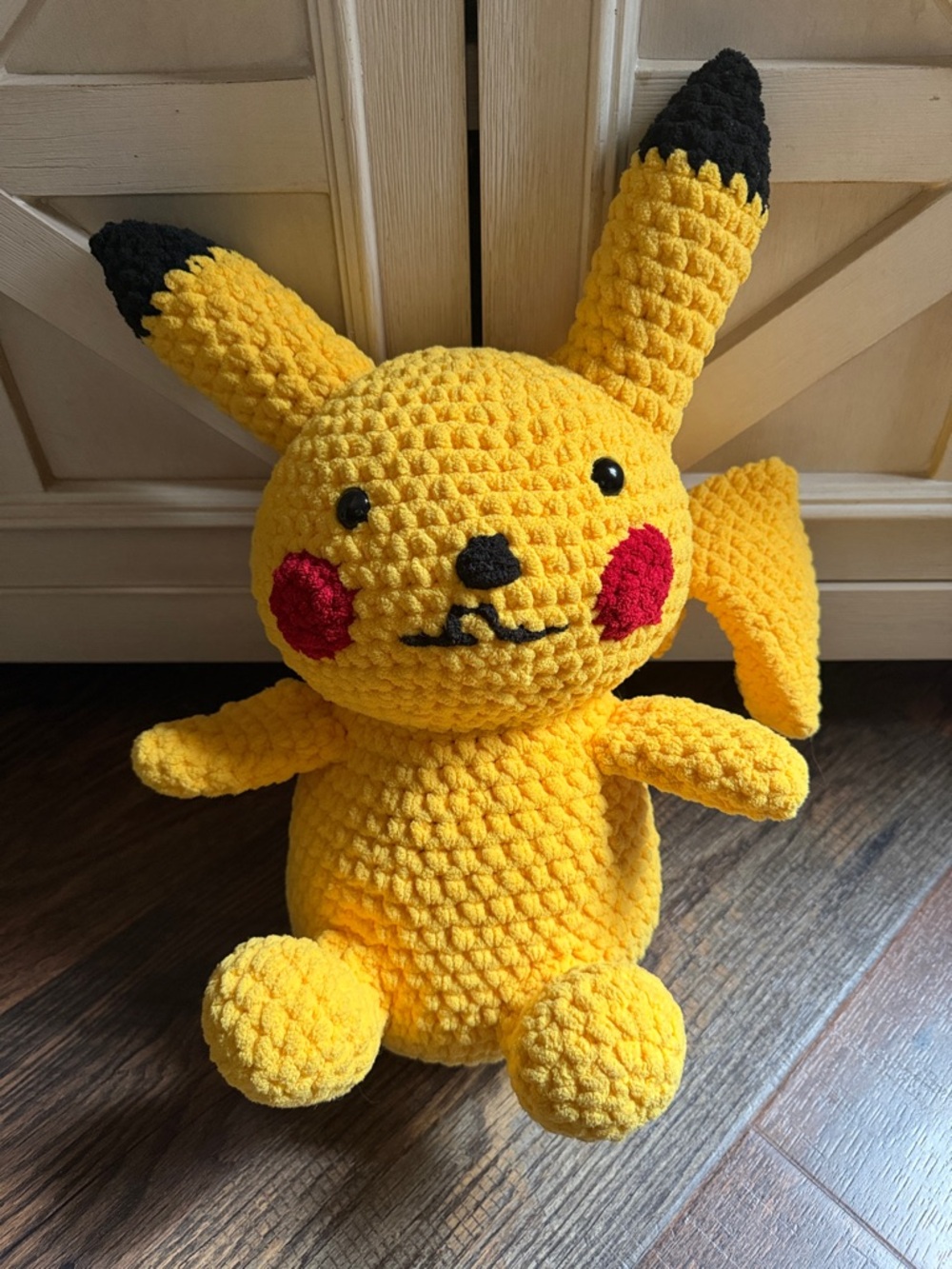 Handcrafted Pikachu Pokémon Figure Toy Decor Amigurumi Crochet Gaming Nintendo